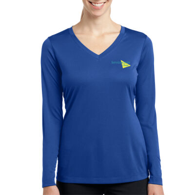 Ladies Long Sleeve V Neck Competitor Tee Thumbnail