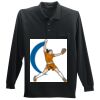 Long Sleeve Silk Touch Polo with Pocket Thumbnail