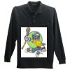 Long Sleeve Silk Touch Polo with Pocket Thumbnail