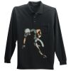 Long Sleeve Silk Touch Polo with Pocket Thumbnail