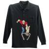 Long Sleeve Silk Touch Polo with Pocket Thumbnail