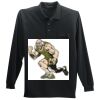 Long Sleeve Silk Touch Polo with Pocket Thumbnail