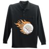 Long Sleeve Silk Touch Polo with Pocket Thumbnail