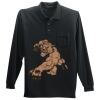Long Sleeve Silk Touch Polo with Pocket Thumbnail