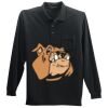 Long Sleeve Silk Touch Polo with Pocket Thumbnail
