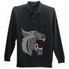 Long Sleeve Silk Touch Polo with Pocket Thumbnail