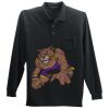Long Sleeve Silk Touch Polo with Pocket Thumbnail
