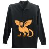 Long Sleeve Silk Touch Polo with Pocket Thumbnail