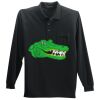 Long Sleeve Silk Touch Polo with Pocket Thumbnail
