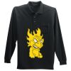Long Sleeve Silk Touch Polo with Pocket Thumbnail