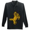 Long Sleeve Silk Touch Polo with Pocket Thumbnail
