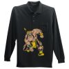 Long Sleeve Silk Touch Polo with Pocket Thumbnail