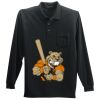 Long Sleeve Silk Touch Polo with Pocket Thumbnail
