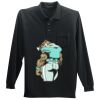 Long Sleeve Silk Touch Polo with Pocket Thumbnail
