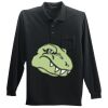 Long Sleeve Silk Touch Polo with Pocket Thumbnail