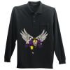 Long Sleeve Silk Touch Polo with Pocket Thumbnail