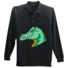 Long Sleeve Silk Touch Polo with Pocket Thumbnail