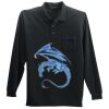 Long Sleeve Silk Touch Polo with Pocket Thumbnail