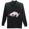 Long Sleeve Silk Touch Polo with Pocket Thumbnail