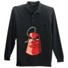 Long Sleeve Silk Touch Polo with Pocket Thumbnail