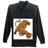 Long Sleeve Silk Touch Polo with Pocket Thumbnail
