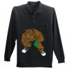 Long Sleeve Silk Touch Polo with Pocket Thumbnail
