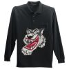 Long Sleeve Silk Touch Polo with Pocket Thumbnail