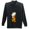 Long Sleeve Silk Touch Polo with Pocket Thumbnail