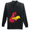 Long Sleeve Silk Touch Polo with Pocket Thumbnail