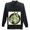 Long Sleeve Silk Touch Polo with Pocket Thumbnail