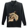 Long Sleeve Silk Touch Polo with Pocket Thumbnail