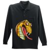 Long Sleeve Silk Touch Polo with Pocket Thumbnail