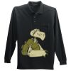 Long Sleeve Silk Touch Polo with Pocket Thumbnail
