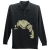 Long Sleeve Silk Touch Polo with Pocket Thumbnail