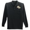 Long Sleeve Silk Touch Polo with Pocket Thumbnail